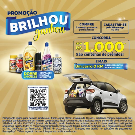 PROMOÇÃO BRILHOU GANHOU Boas Noticias crandes marcas Assai