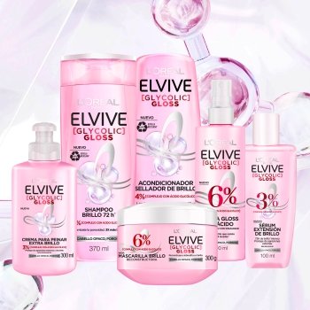 image-Elvive Glycolic Gloss: Pelo brillante y sin porosidad