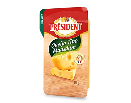 image-QUEIJO MAASDAM PRESIDENT 160G 