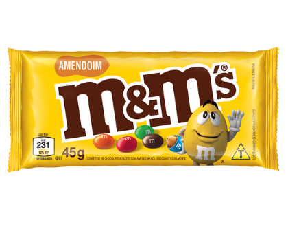 image-M&M'S CHOCOLATE AO LEITE C/ AMENDOIM 45G