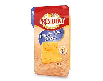 image-QUEIJO  ESTEPE PRESIDENT 160G