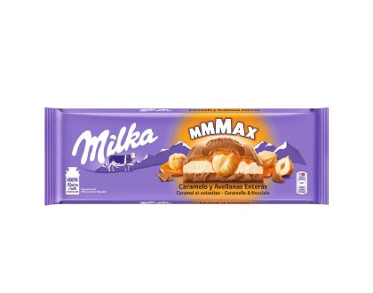 image-TABLETA MILKA CARAMELO Y AVELLANAS 300G