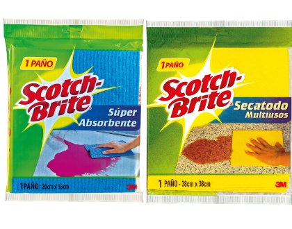 image-Paño absorbente + secatodo Scotch-Brite