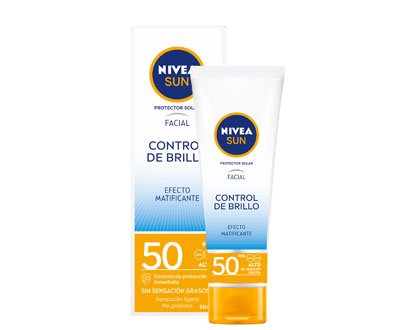 image-Protector Solar Nivea Sun Facial Control Brillo Spf 50 Tubo 50 ml