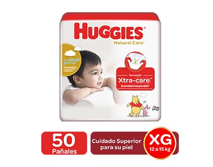 image-Pañales Huggies Natural Care 3/XG 50U