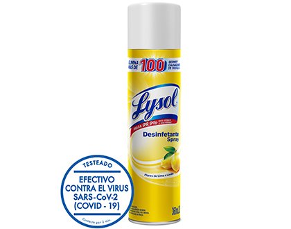 image-LYSOL DESINFECTANTE EN AEROSOL FLORES DE LIMA LIMÓN 360ML