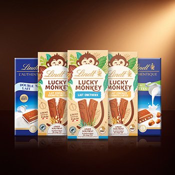 image-Les gammes Lindt Lucky Monkey et L'Authentique