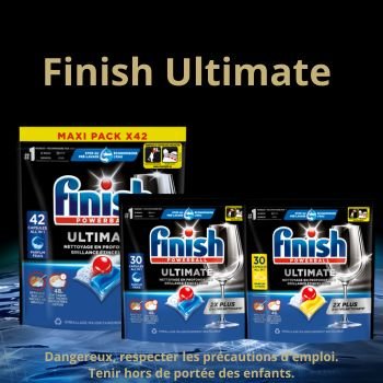 image-Nos capsules Finish Ultimate pour un nettoyage en profondeur