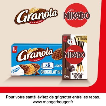 image-Les biscuits Granola et Mikado