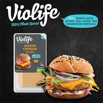 image-Les tranches Violife saveur cheddar