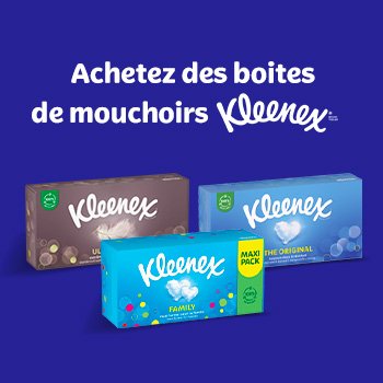 image-Achetez des mouchoirs Kleenex® !