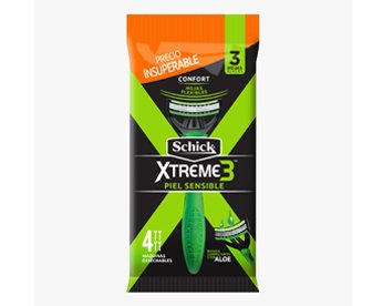 image-Schick Xtreme3, 3 hojas flexibles que se adaptan a tu piel