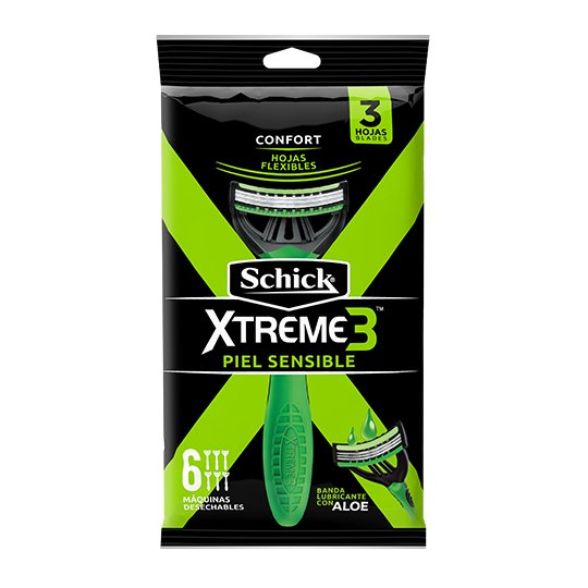 image-Schick Xtreme3, 3 hojas flexibles que se adaptan a tu piel